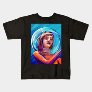 Astronaut portrait Kids T-Shirt